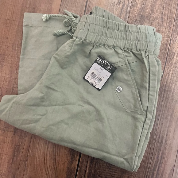 NWT Volcom Linen Pants sz S - Picture 4 of 9